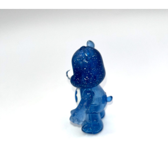 Vintage Care Bears See through Blue Glitter Grumpy Bear Rain Cloud Cake Topper - Picture 4 of 8